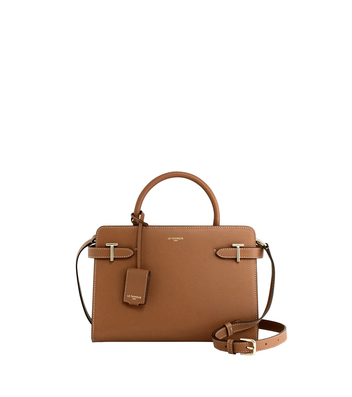 Sac à main moyen Emilie en cuir grainé Le Tanneur