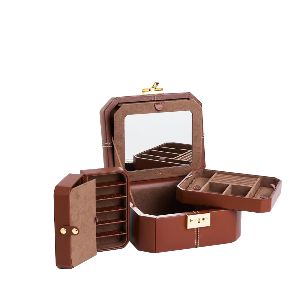 Boîte à bijoux PM en cuir Le Tanneur