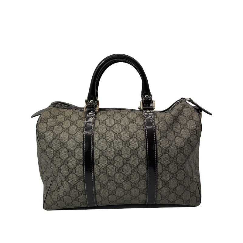 Boston Joy Toile GG Cuir Vernis Gucci