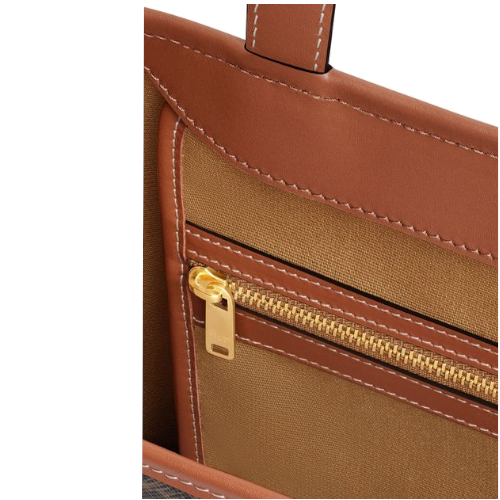 Cabas moyen modele toile Triomphe et veau - Céline