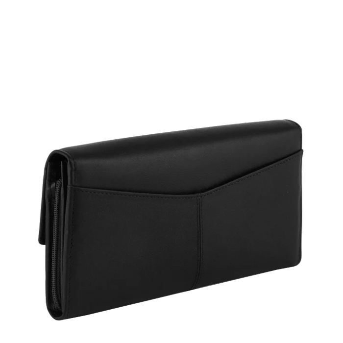Grand portefeuille en cuir lisse Charlotte Le Tanneur