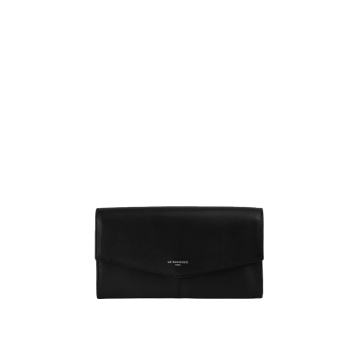 Grand portefeuille en cuir lisse Charlotte Le Tanneur