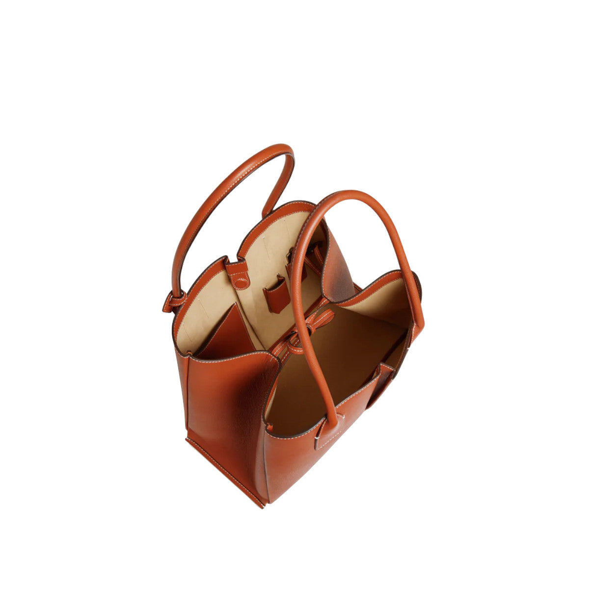 Grand sac cabas en cuir grainé Le Tanneur