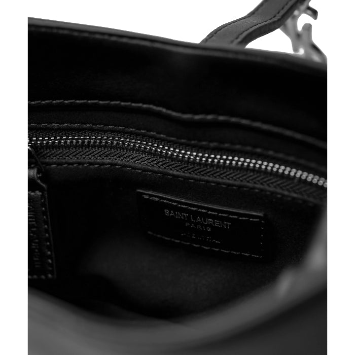 Le 5 à 7 hobo Noir/Silver – Saint Laurent