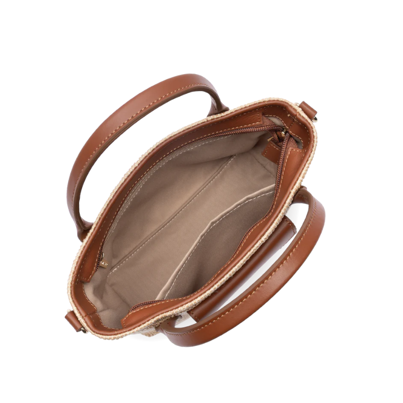 Mini sac cabas main KBA Marinière Osier – Lancaster