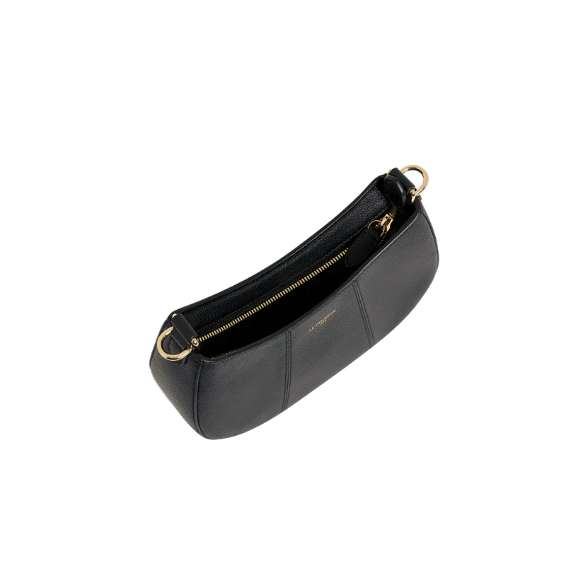 Petit sac demi-lune en cuir grainé Juliette Le Tanneur