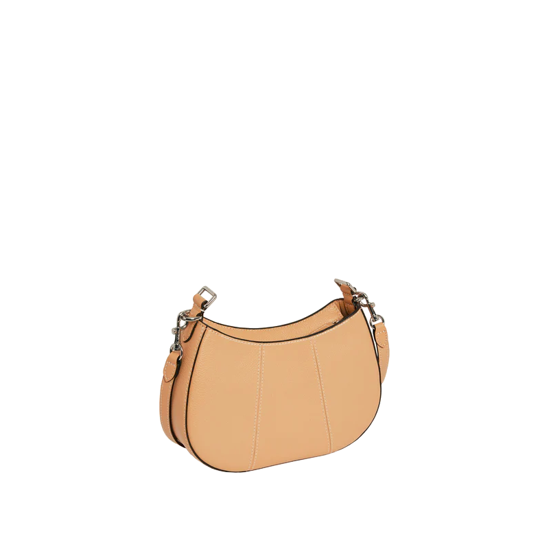 Petit sac demi-lune en cuir grainé Juliette Le Tanneur