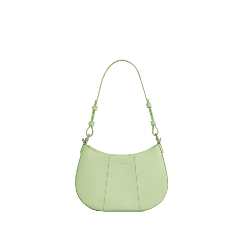 Petit sac demi-lune en cuir grainé Juliette Le Tanneur