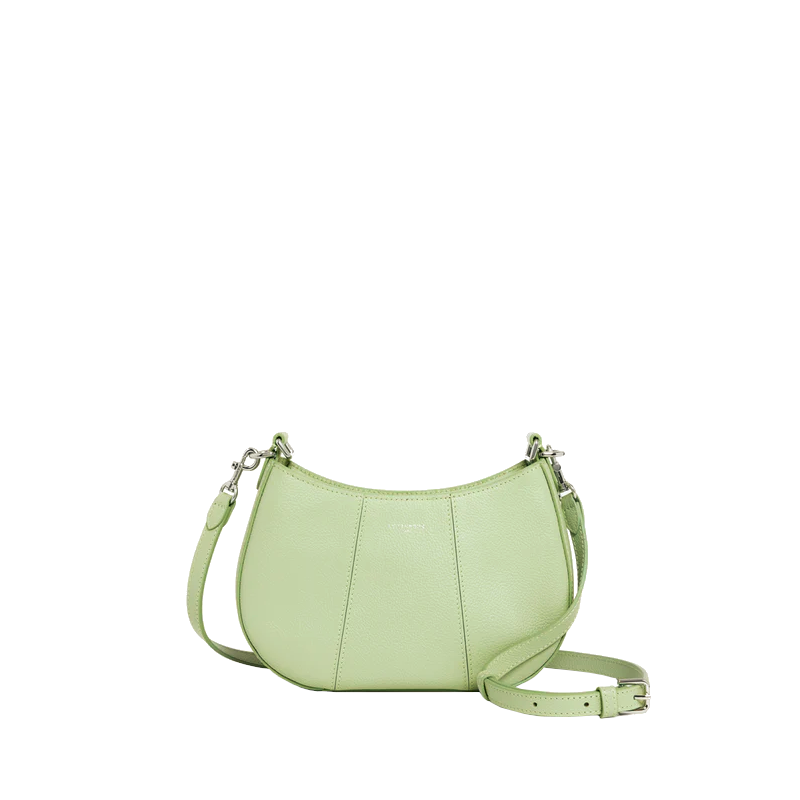 Petit sac demi-lune en cuir grainé Juliette Le Tanneur