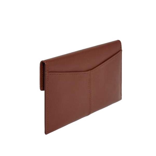 Pochette enveloppe MM en cuir lisse Charlotte Le Tanneur