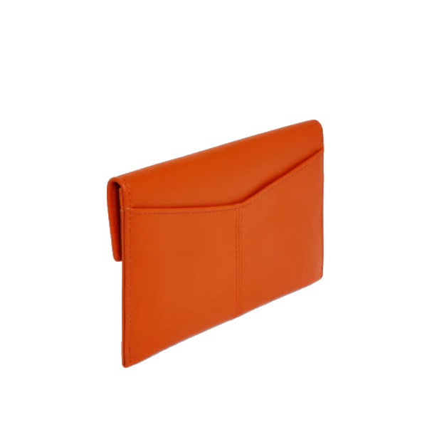 Pochette enveloppe MM en cuir lisse Charlotte Le Tanneur