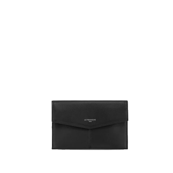 Pochette enveloppe MM en cuir lisse Charlotte Le Tanneur