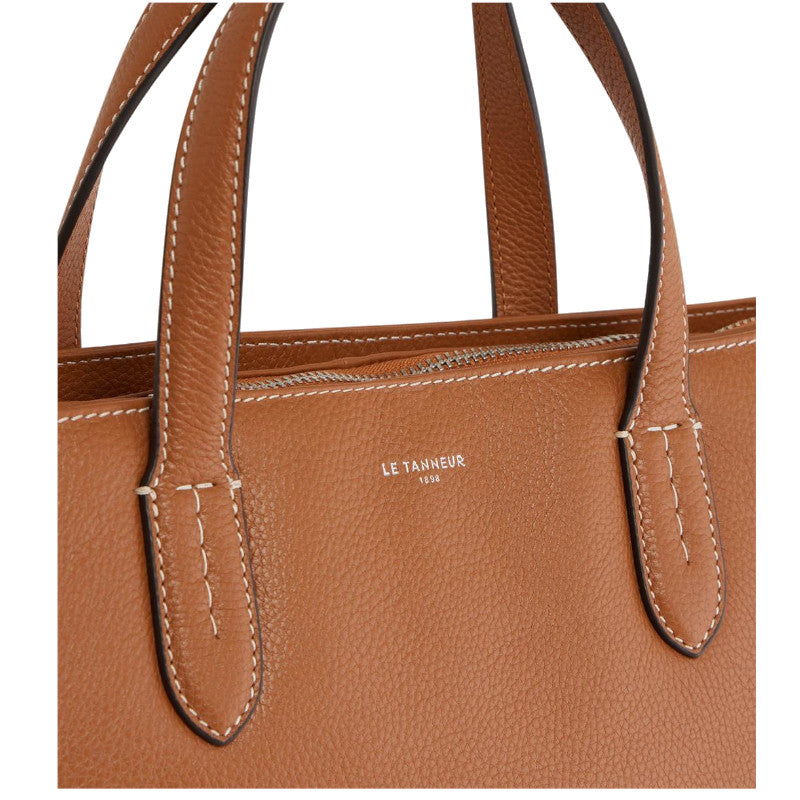 Porte documents 1 soufflet 15" en cuir grainé Sophie Le Tanneur