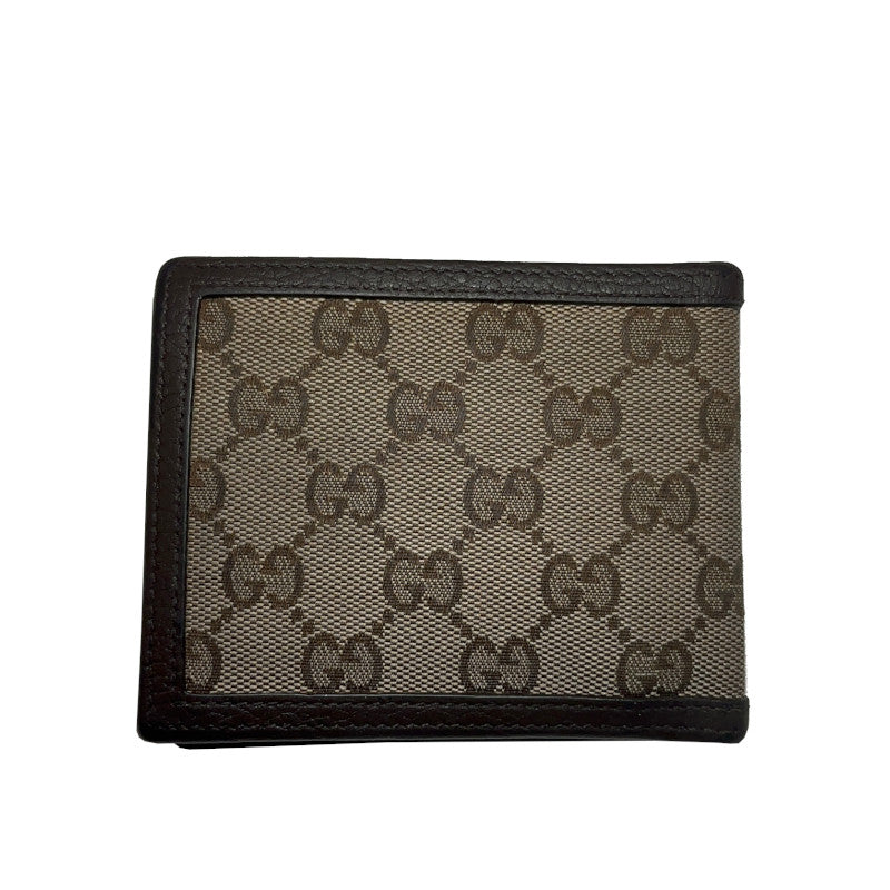 Portefeuille Gucci Toile GG Marron Cuir Noir