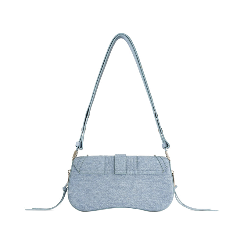 Sac à bandoulière Joy en denim embossé - Bleu – JW PEI
