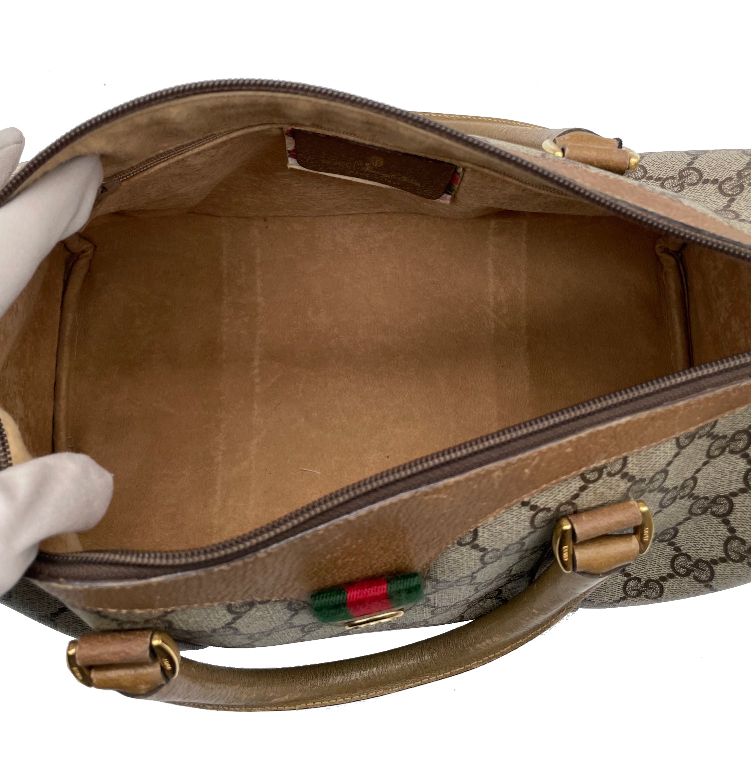 Sac à main Gucci Boston 30 Sherry line GG Toile Monogramme