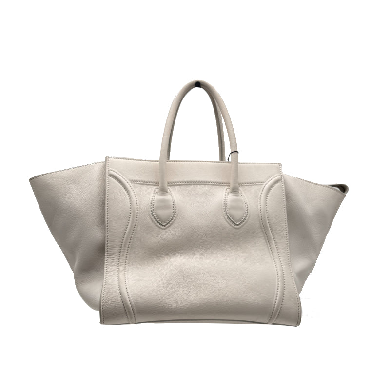 Sac à main Céline Luggage Phantom Blanc PM