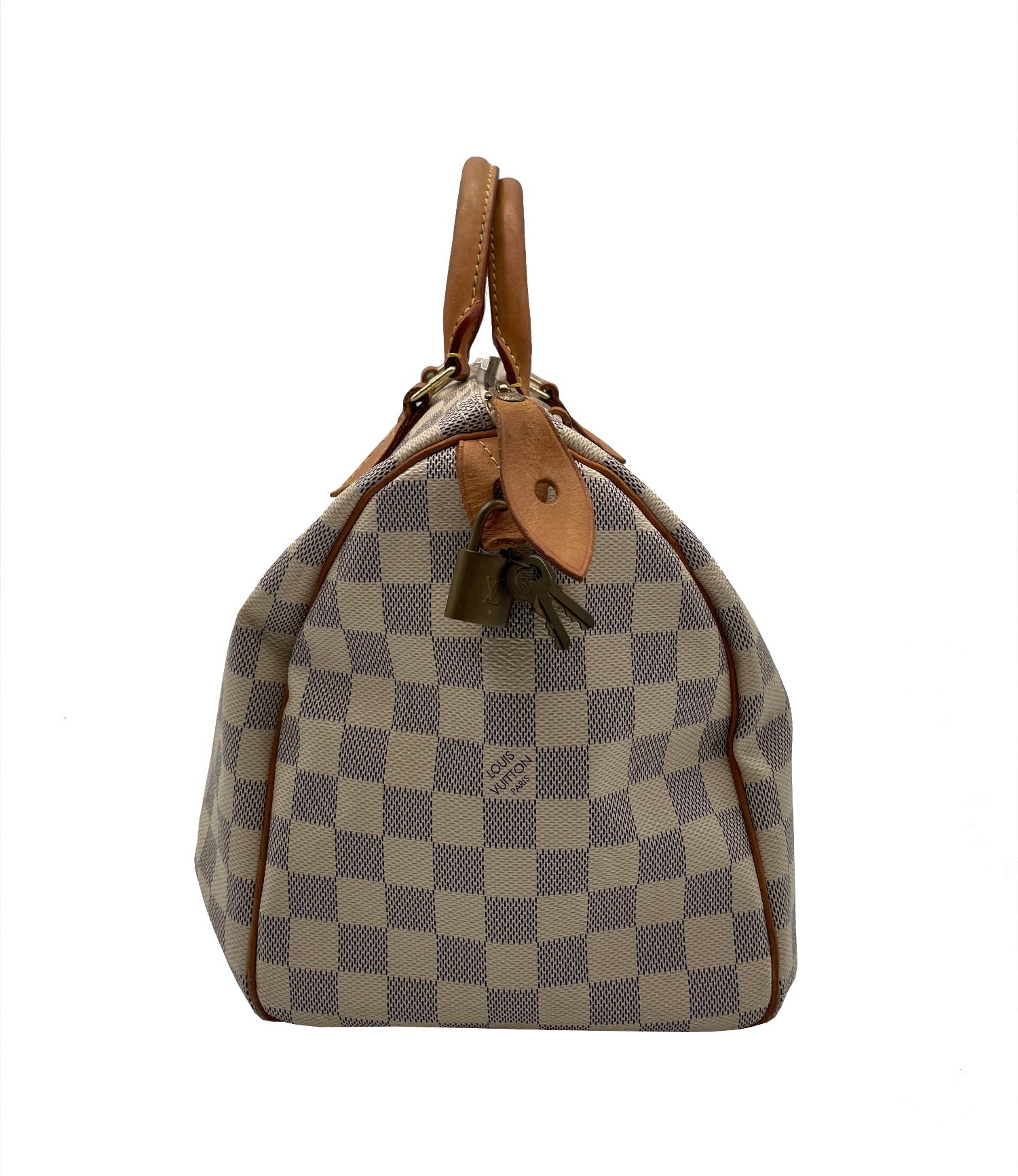 Sac à main Louis Vuitton Speedy Damier Azur 30