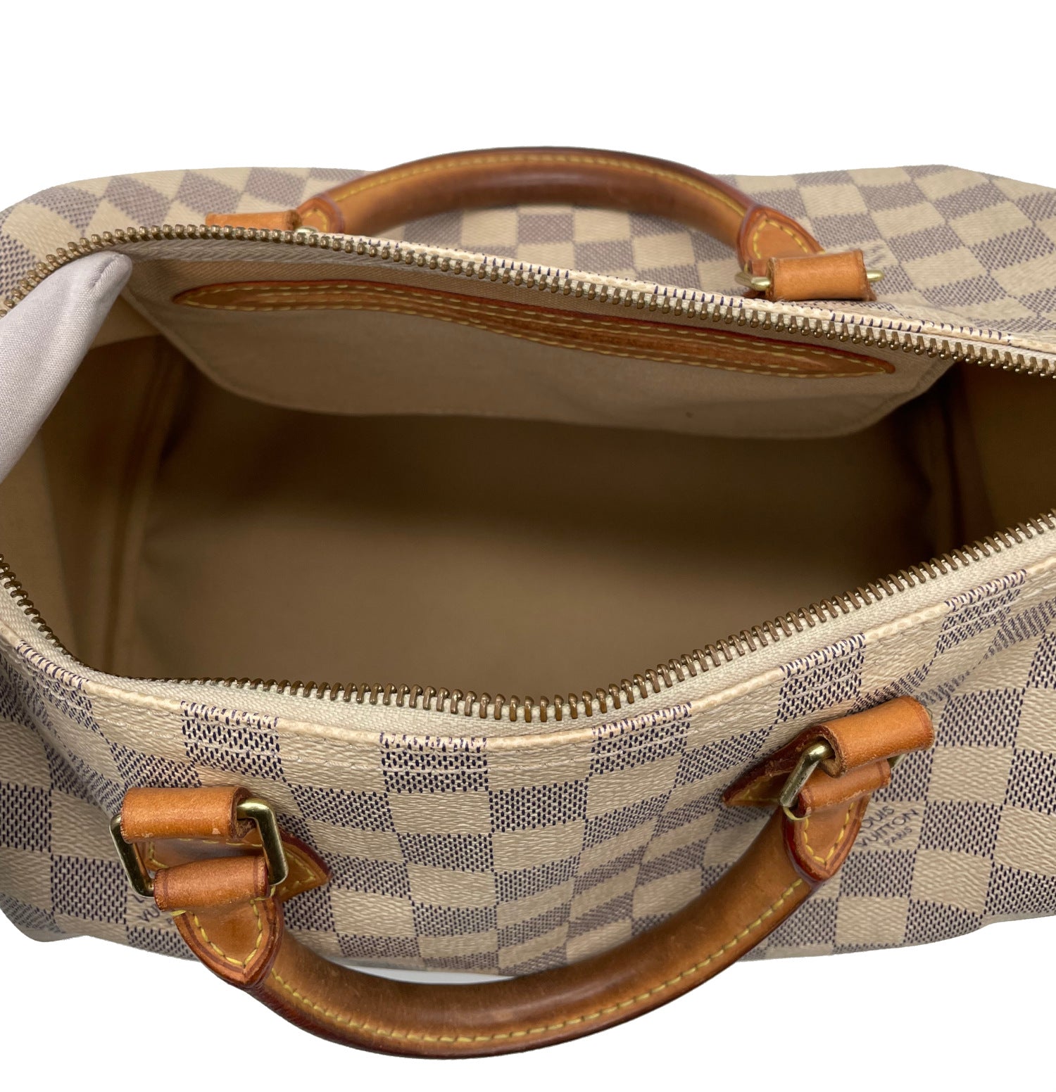Sac à main Louis Vuitton Speedy Damier Azur 30