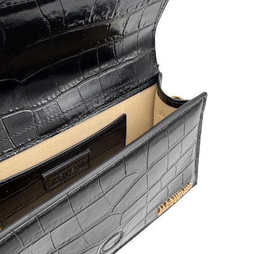 Sac à main avec bandoulière réglable le grand Bambino croco – Jacquemus