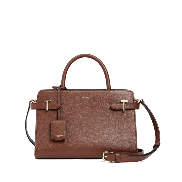 Sac à main moyen modèle Emilie en cuir grainé Le Tanneur