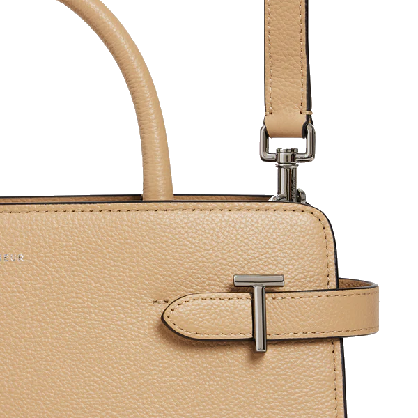 Sac à main moyen modèle Emilie en cuir grainé Le Tanneur