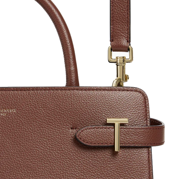 Sac à main moyen modèle Emilie en cuir grainé Le Tanneur