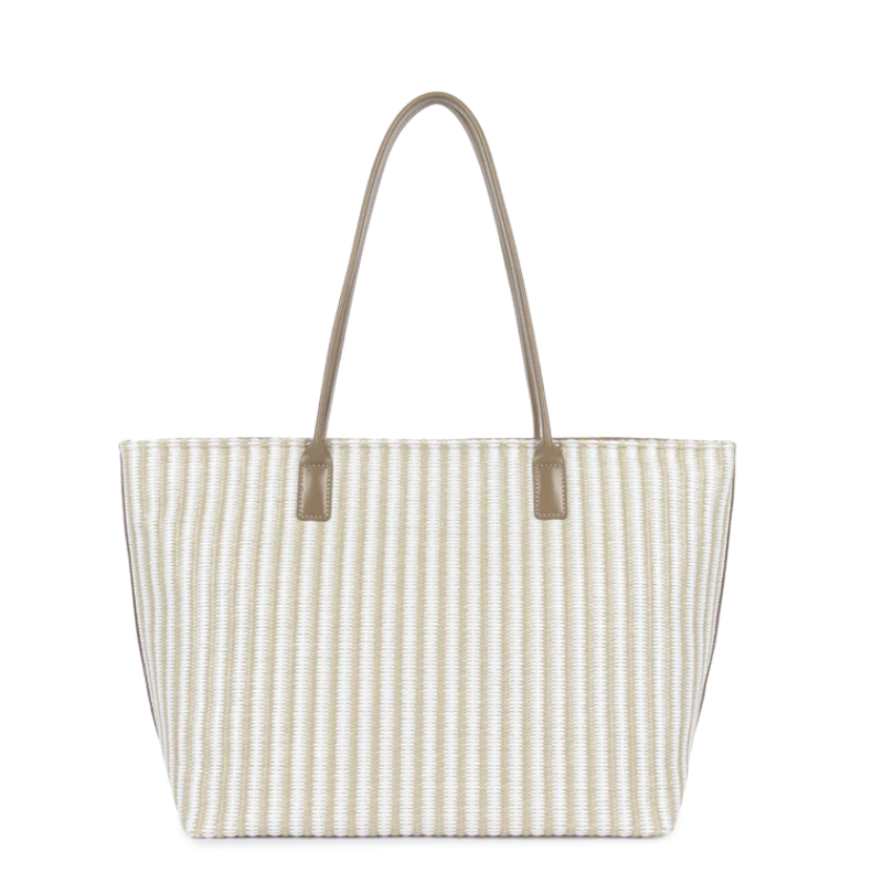 Sac cabas épaule KBA Marinière Osier – Lancaster