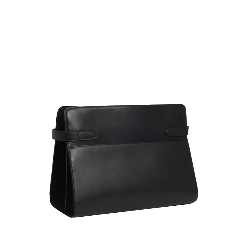 Sac porté épaule grand modèle en cuir lisse et nubuck Le Tanneur