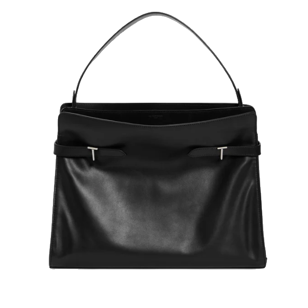 Sac porté épaule modèle maxi en cuir lisse et nubuck Le Tanneur