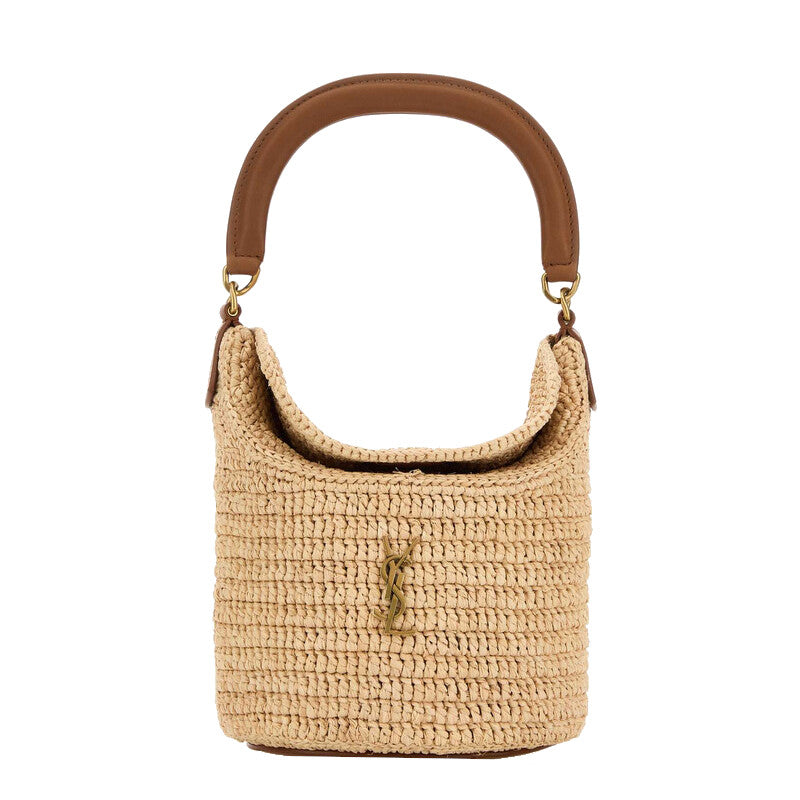 Sac seau Gaby en raphia Saint Laurent