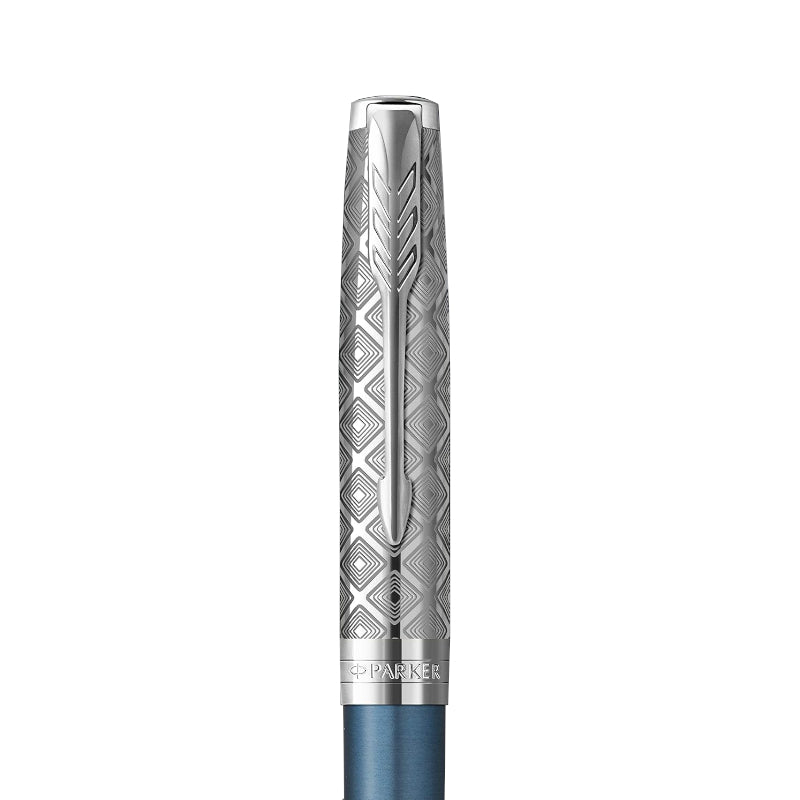 Stylo bille Sonnet Premium Vernis Métal et bleu – Parker