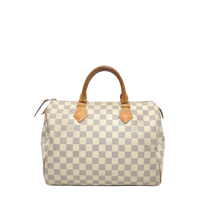 Sac à main Louis Vuitton Speedy 30 Damier Azur