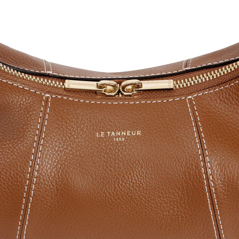 Petit sac hobo Juliette en cuir grainé Le Tanneur