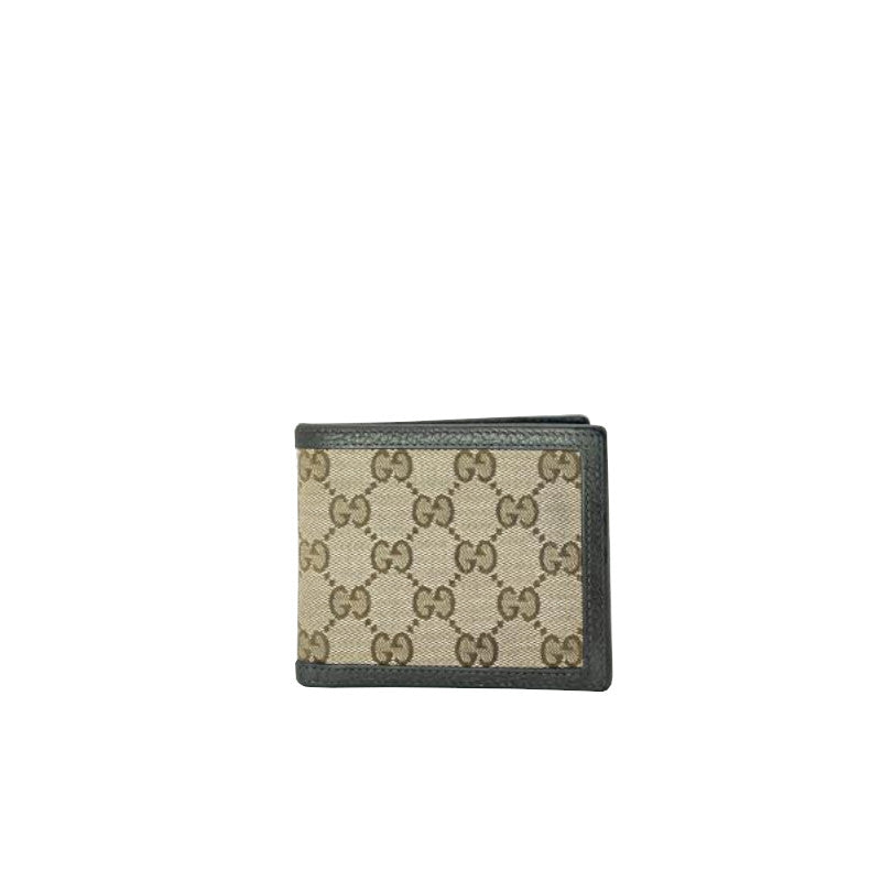 Portefeuille Gucci Toile GG Marron Cuir Noir