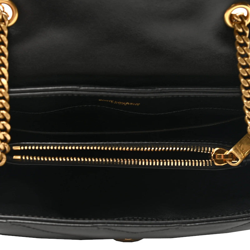 Sac Loulou small Noir/Dorée Saint Laurent