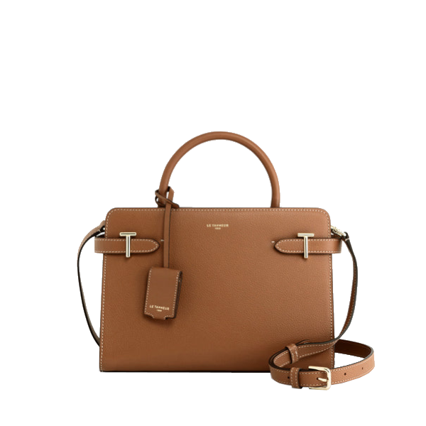 Sac à main moyen modèle Emilie en cuir grainé Le Tanneur