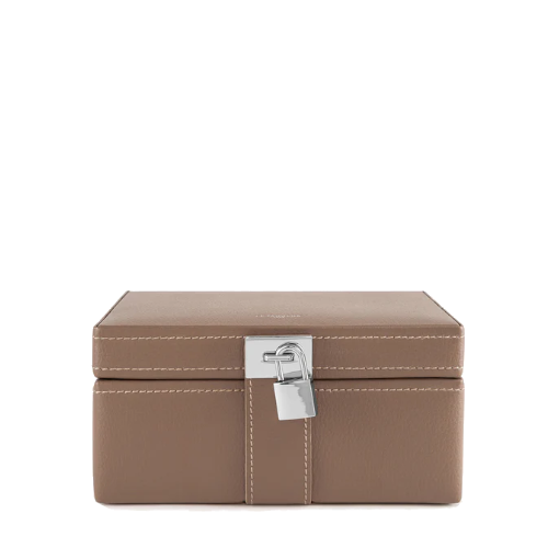 Boîte à bijoux MM en cuir grainé Le Tanneur