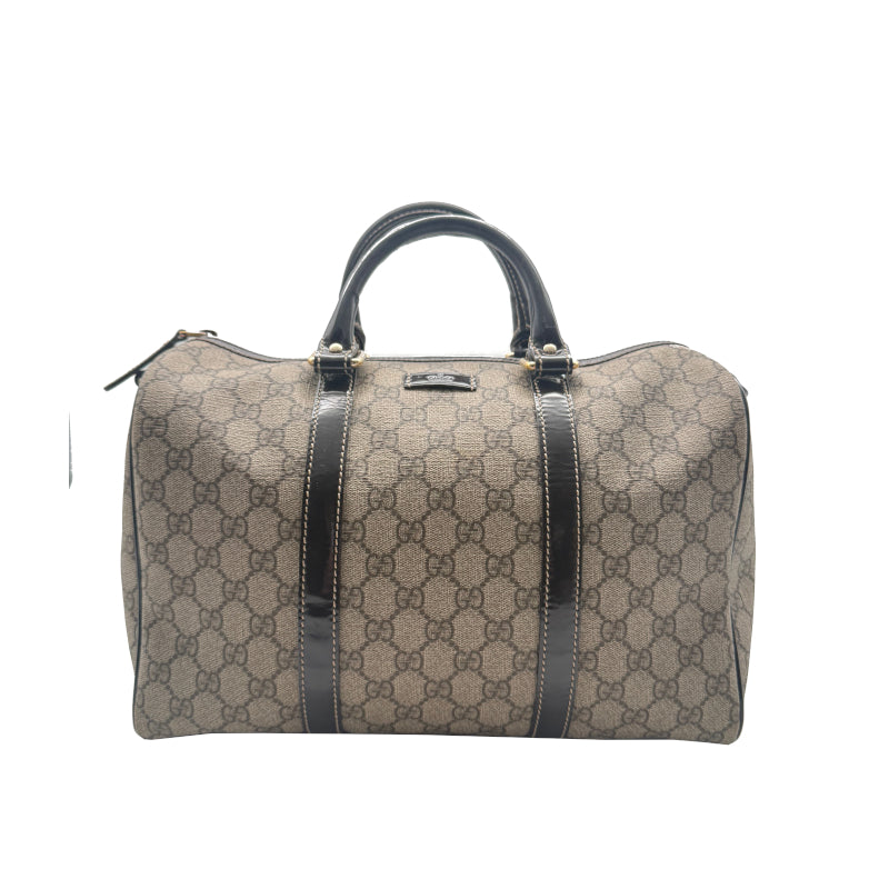 Boston Joy Toile GG Cuir Vernis Gucci
