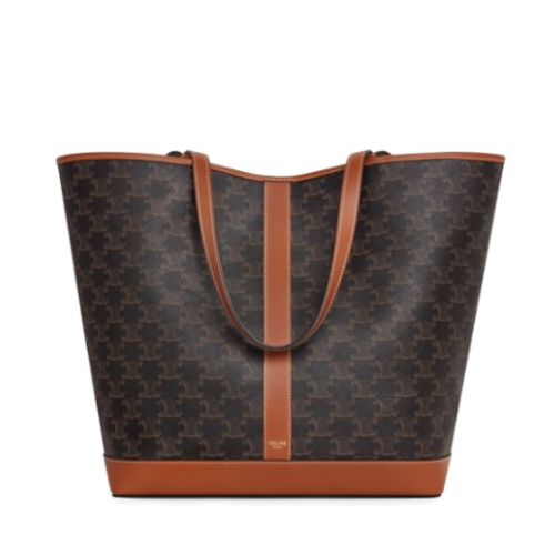 Cabas moyen modele toile Triomphe et veau - Céline