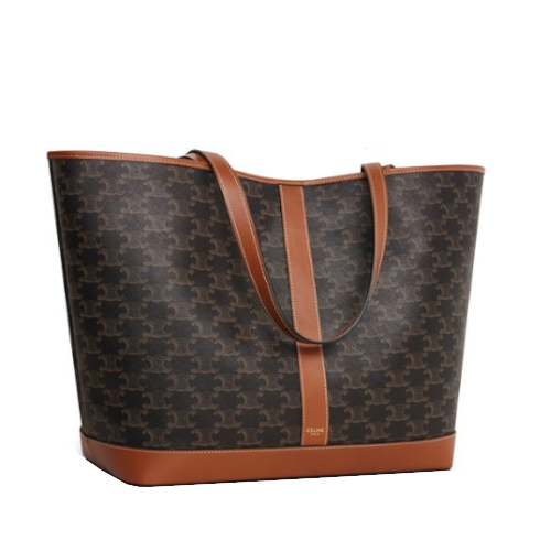 Cabas moyen modele toile Triomphe et veau - Céline