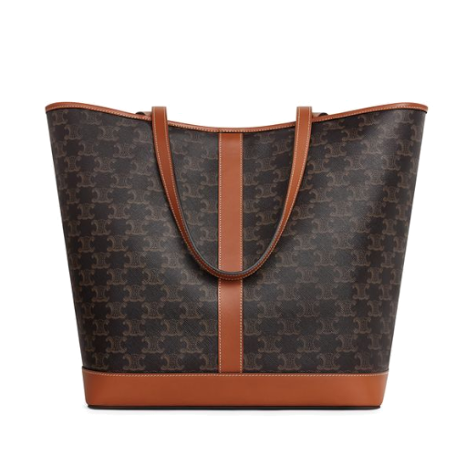 Cabas moyen modele toile Triomphe et veau - Céline