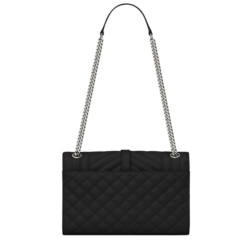 Enveloppe Meduim en Cuir Matelasé Grain de Poudre – Saint Laurent