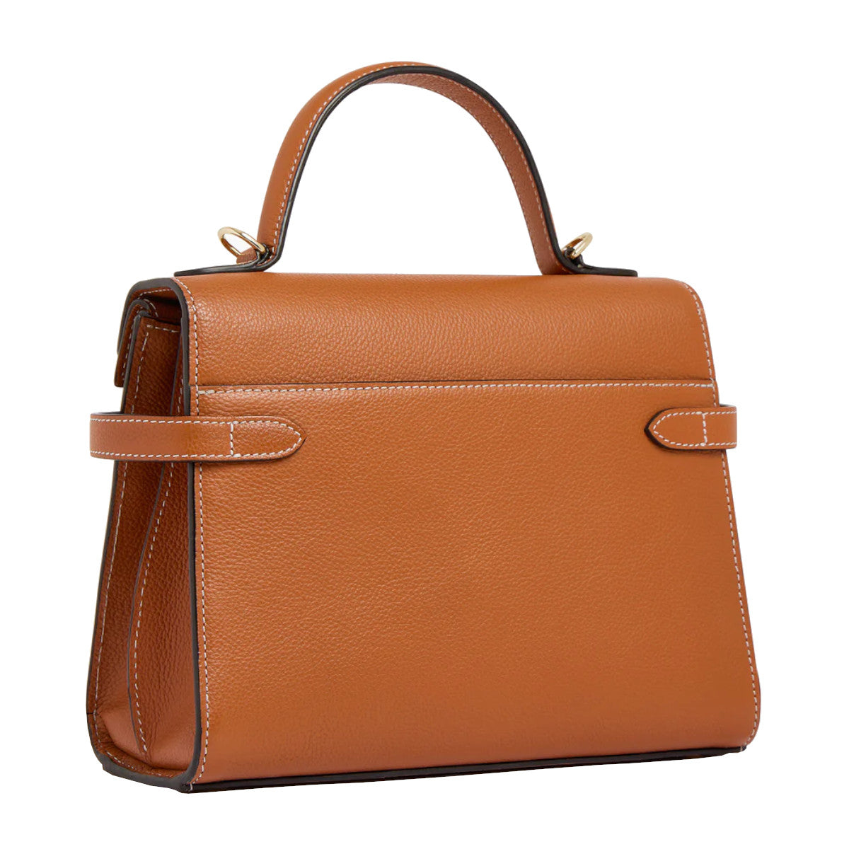 Sac à main double rabat moyen modèle en cuir grainé  Le Tanneur