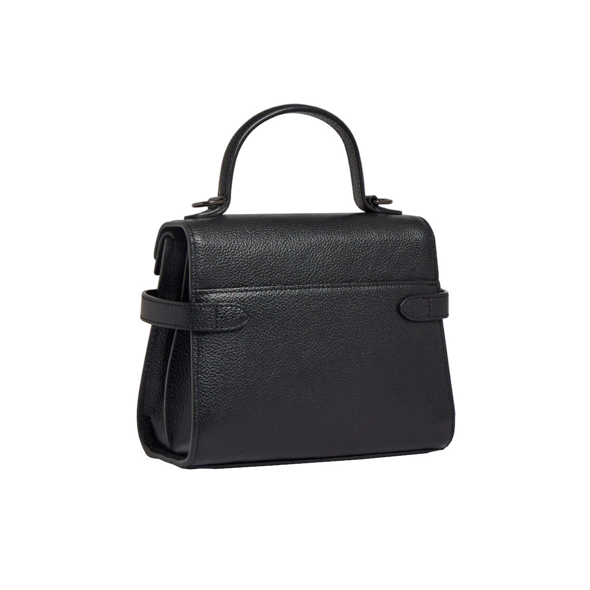 Petit sac à main double rabat en cuir grainé  Le Tanneur
