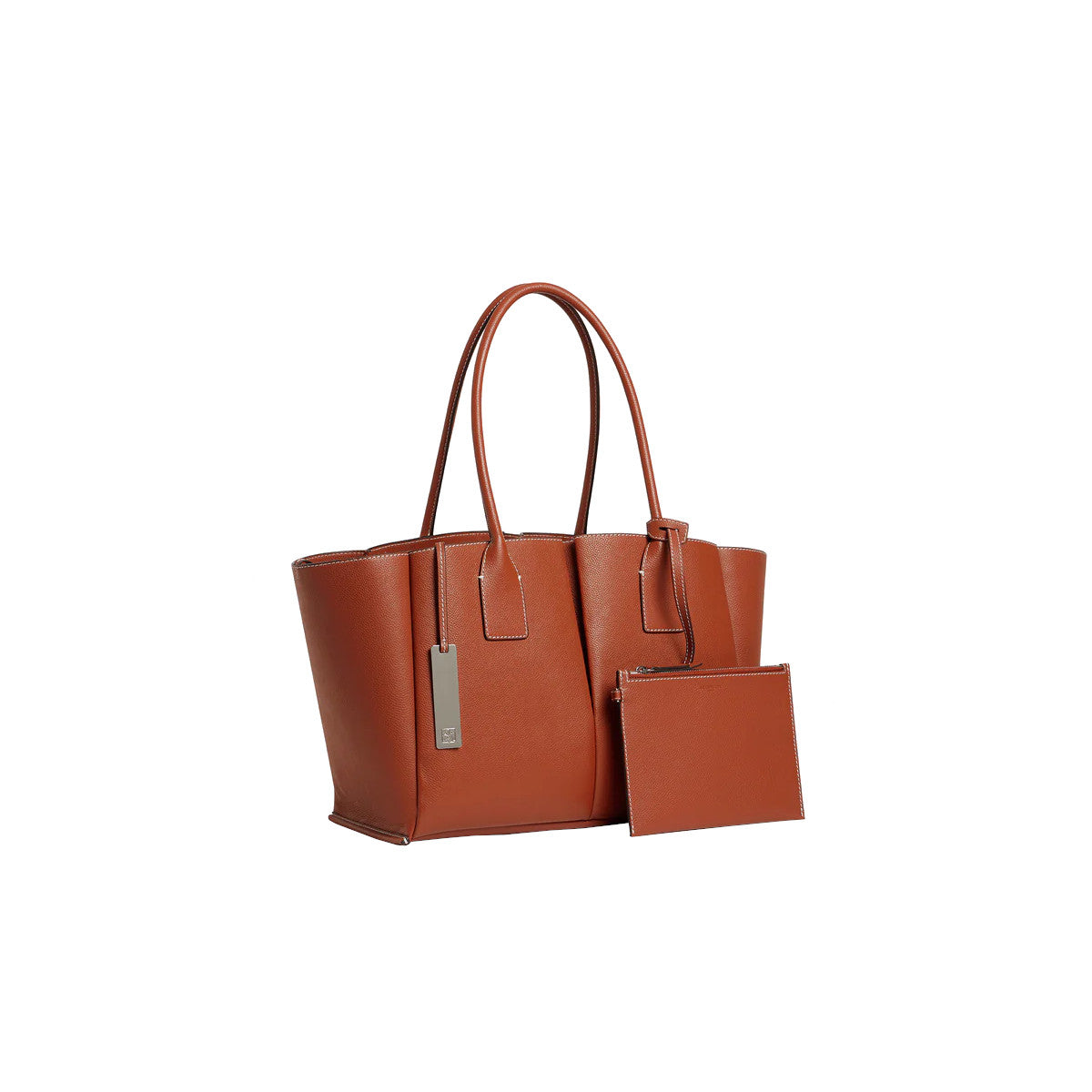 Grand sac cabas en cuir grainé  Le Tanneur