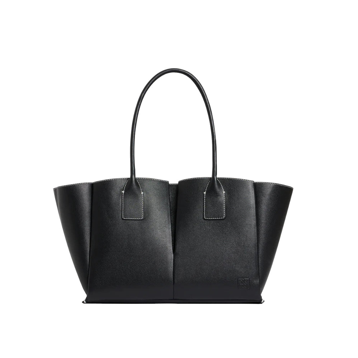 Grand sac cabas en cuir grainé  Le Tanneur