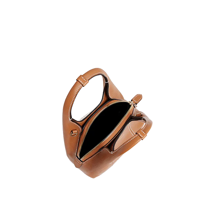Mini sac à main en cuir grainé Juliette Le Tanneur
