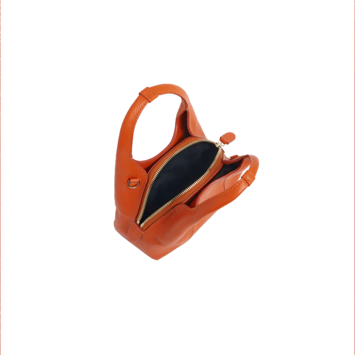 Mini sac à main en cuir grainé Juliette Le Tanneur