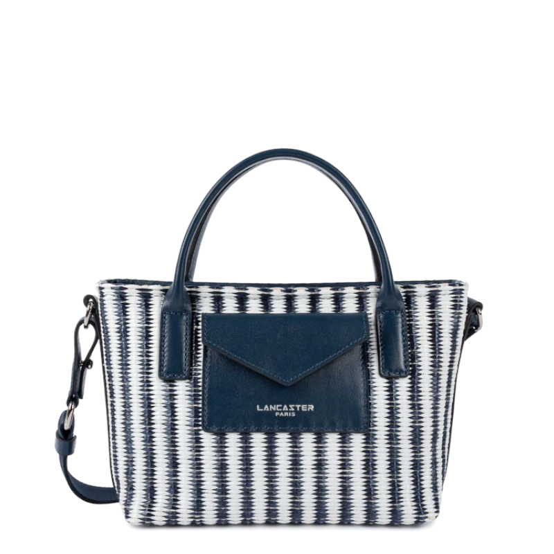 Mini sac cabas main KBA Marinière Osier   – Lancaster